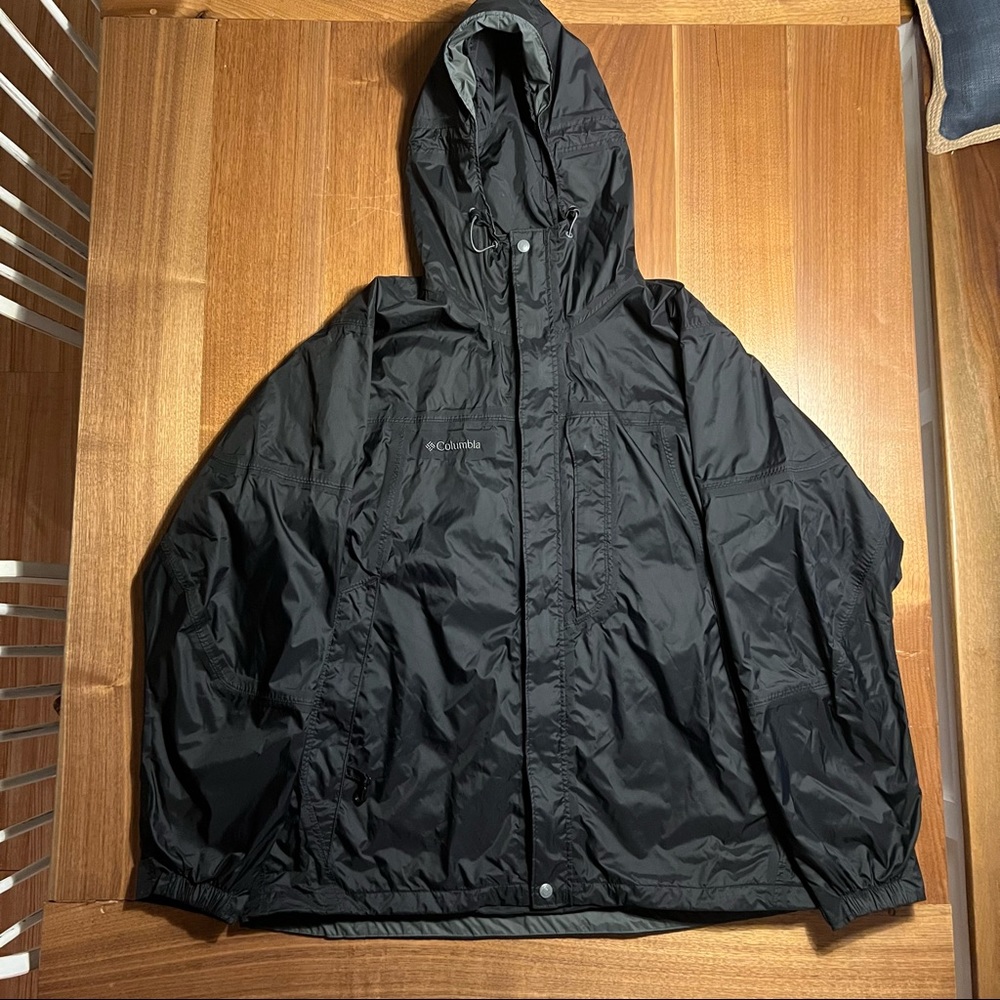 Black Columbia Raincoat /Rain Jacket